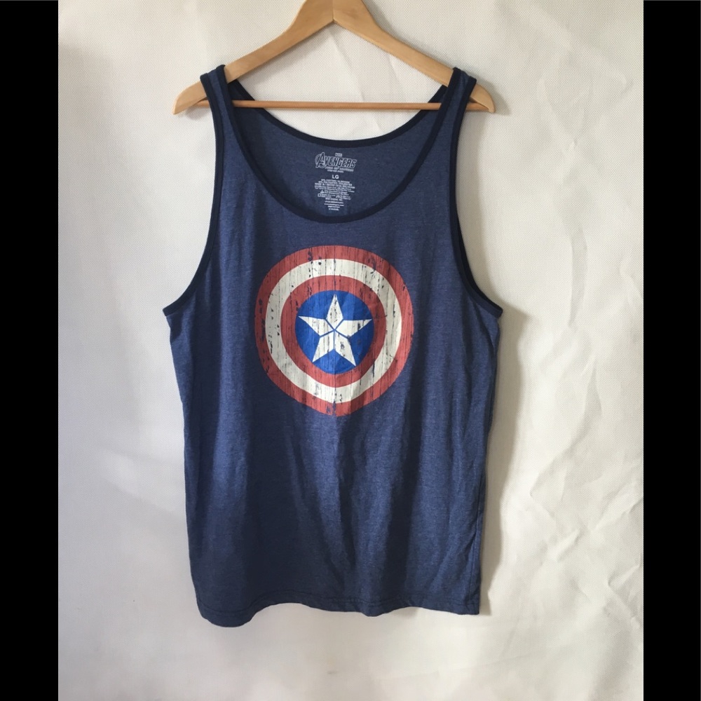Captain America Tank Top Size Large